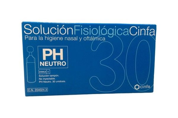 SOLUCIÓN FISIOLÓGICA CINFA 30 AMPOLLAS