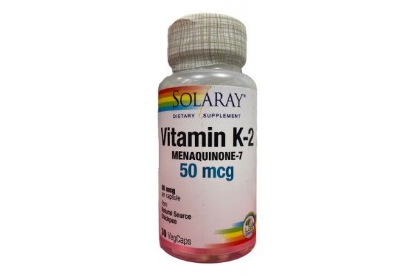 SOLARAY VITAMIN K-2 50 MCG 30 VEGCAPS