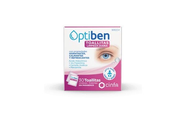 OPTIBEN TOALLITAS OCULARES USO DUAL