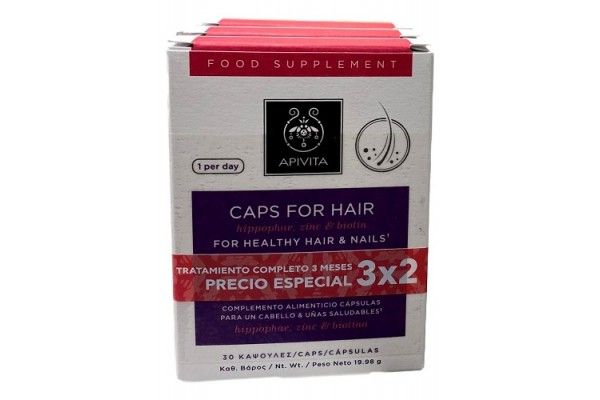 APIVITA CAPSULAS PARA CABELLO Y UÑAS 3X2