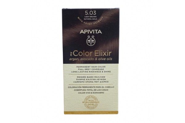 APIVITA NEW TINTE CASTAÑO CLARO NATURAL DORADO 5.03