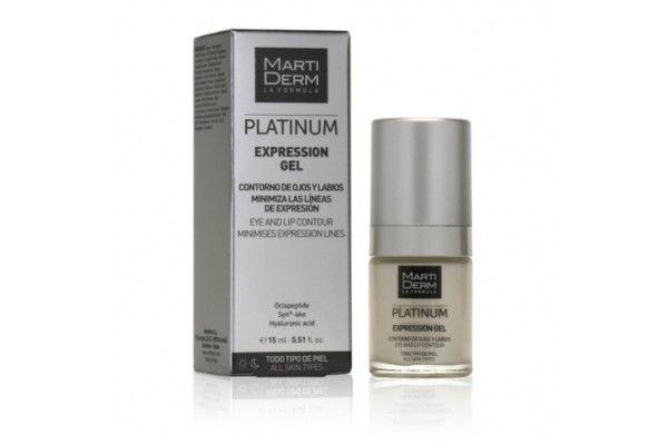 MARTIDERM PLATINUM EXPRESSION GEL CONTORNO OJOS Y LABIOS 15 ML