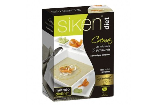 SIKEN CREMA DE SELECCIÓN 5 VERDURAS 7 SOBRES