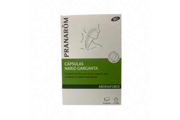 PRANAROM CÁPSULAS NARIZ-GARGANTA 30 CAPS
