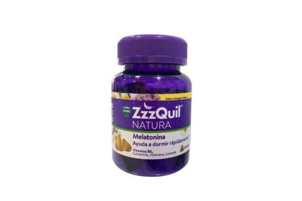 ZZZQUIL NATURA MELATONINA SABOR PLÁTANO MANGO 30 GOMINOLAS
