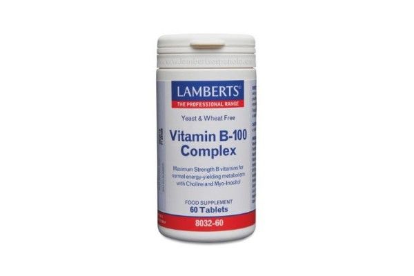 LAMBERTS VITAMIN B-100 COMPLEX 60 TABLETAS