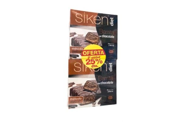 SIKEN DIET DUPLO BARRITAS CHOCO 2ª UNIDAD -30%