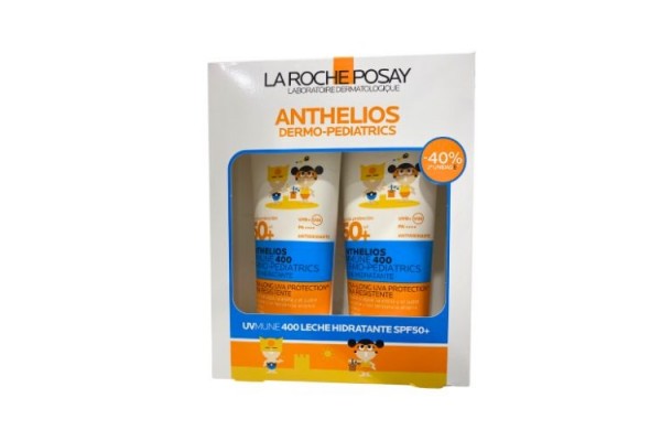 ANTHELIOS PEDIATRICS DUPLO UVMUNE 400 SPF50+ LOCION HIDRATANTE 2x 250 ML 40% DTO 2ª UNIDAD
