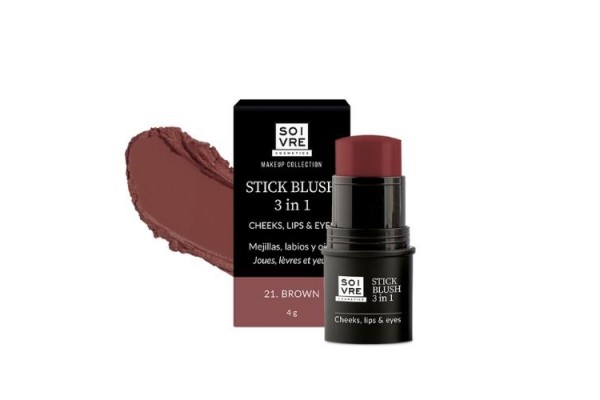 SOIVRE STICK BLUSH 3 EN 1 RUBY 4G